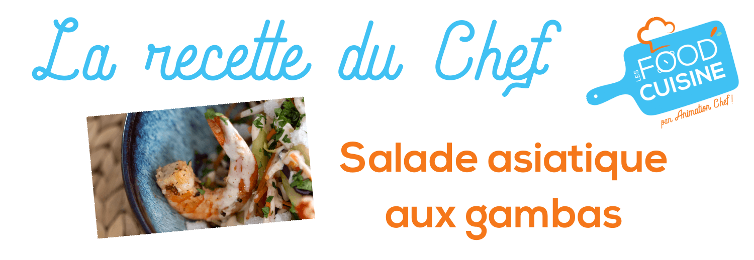 Salade asiatique aux gambas